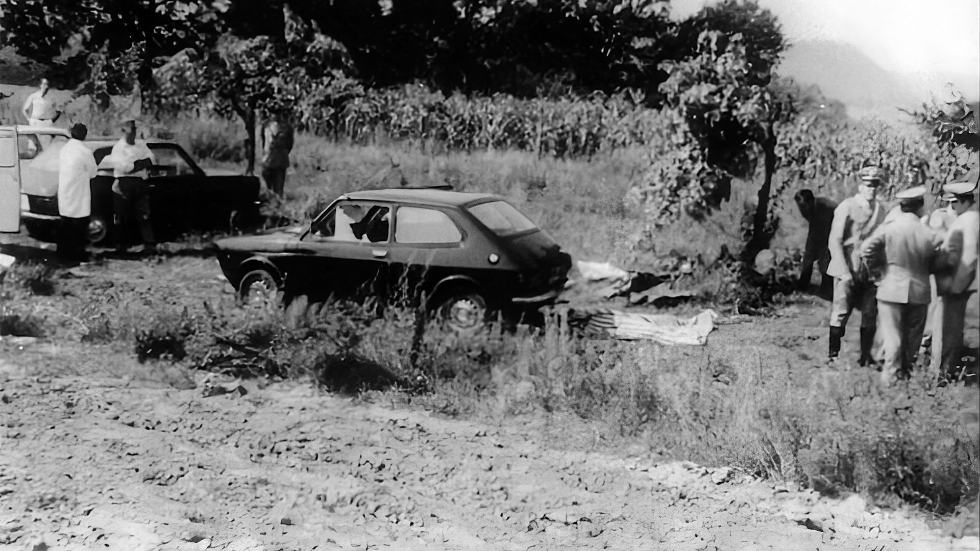 Fotografia del luogo del delitto del 1974